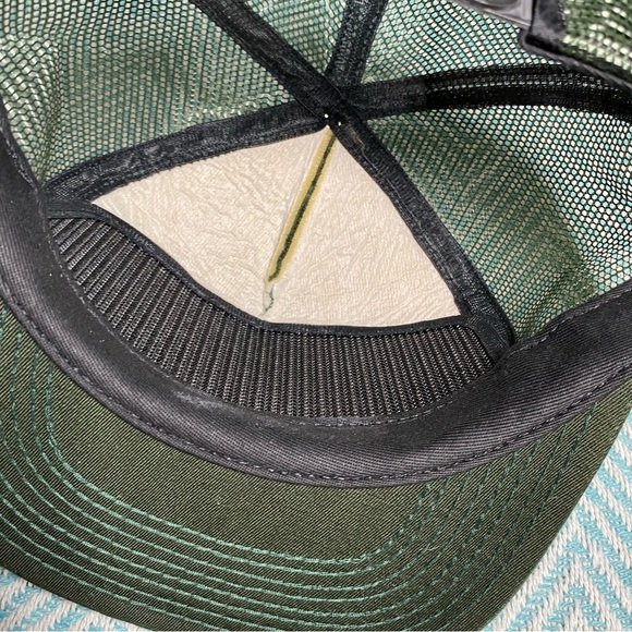 Vintage US Border Patrol Trucker Cap Mesh Green Patch Made in USA SnapBack Retro - Picture 9 of 11
